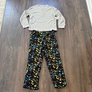 Gray and Black Kids Pajama Set